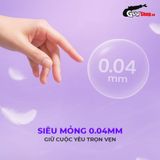 (Hộp 10 Cái) Bao cao su Okamoto Crown - Siêu mỏng nhẹ và mềm mại chính hãng 742501
