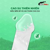 (Hộp 3 Cái) Bao cao su Okamoto 0.03mm Real Fit - Siêu mỏng, co rút ôm sát chính hãng 742498