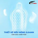 (Hộp 10 Cái) Bao cao su Okamoto Dot De Cool - Gai lạnh, kéo dài thời gian chính hãng 742497