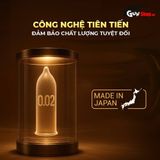 (Hộp 3 Cái) Bao cao su Okamoto 0.02 Hydro PU - Siêu mỏng, truyền nhiệt nhanh chính hãng 742493