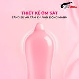 (Hộp 3 Cái) Bao cao su Okamoto 0.03mm Hyaluronic Acid - Siêu mỏng, bôi trơn dưỡng ẩm chính hãng 742492