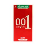 (Hộp 4 Cái) Bao cao su Okamoto 0.01 PU - Siêu mỏng tàng hình, truyền nhiệt chân thật chính hãng 742491