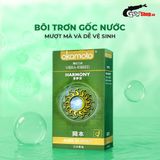 (Hộp 10 Cái) Bao cao su Okamoto Harmony - Gân sọc, siêu mỏng chính hãng 742490