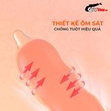 (Hộp 10 Cái) Bao cao su Okamoto - Vân hoa hồng, ôm khít chính hãng 742489