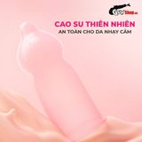 (Hộp 10 Cái) Bao cao su Okamoto Skinless Skin Vanilla - Hương vani, mềm mại chính hãng 742488