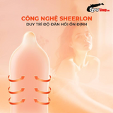 (Hộp 10 Cái) Bao cao su Okamoto Skinless Skin Orange Super Lubricative - Hương cam chính hãng 742487
