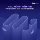 (Hộp 3 Cái) Bao cao su Shell Bigtime  - Size 54mm, siêu mỏng, chống tuột, kéo dài thời gian chính hãng 742484