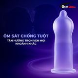 (Hộp 3 Cái) Bao cao su Shell Bigtime  - Size 54mm, siêu mỏng, chống tuột, kéo dài thời gian chính hãng 742484