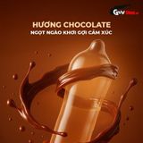 (Hộp 3 Cái) Bao cao su Shell Choco Prolong - Siêu mỏng, kéo dài thời gian, hương chocola chính hãng 742483