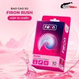 (Hộp 10 Cái) Bao cao su Firon Rush - Gân sọc, điểm nổi, kéo dài thời gian chính hãng 742479