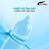 (Hộp 10 Cái) Bao cao su Firon Neo 49 - Size 49mm, siêu mỏng, kéo dài thời gian chính hãng 742477