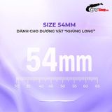 (Hộp 3 Cái) Bao cao su Firon Max 54 - Size 54mm, siêu mỏng, kéo dài thời gian chính hãng 742474