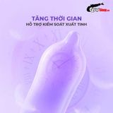 (Hộp 3 Cái) Bao cao su Firon Max 54 - Size 54mm, siêu mỏng, kéo dài thời gian chính hãng 742474