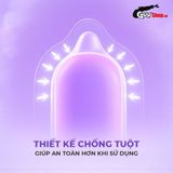 (Hộp 3 Cái) Bao cao su Firon Max 54 - Size 54mm, siêu mỏng, kéo dài thời gian chính hãng 742474