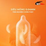 (Hộp 10 Cái) Bao cao su Firon Slide - Siêu mỏng, chống tuột, hương trái cây chính hãng 742473