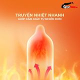 (Hộp 10 Cái) Bao cao su Firon Slide - Siêu mỏng, chống tuột, hương trái cây chính hãng 742473