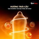 (Hộp 10 Cái) Bao cao su Firon Slide - Siêu mỏng, chống tuột, hương trái cây chính hãng 742473