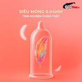 (Hộp 10 Cái) Bao cao su Powergra Classic - Siêu mỏng, truyền nhiệt nhanh, hương trái cây chính hãng 742466