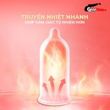 (Hộp 10 Cái) Bao cao su Powergra Classic - Siêu mỏng, truyền nhiệt nhanh, hương trái cây chính hãng 742466