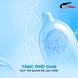 (Hộp 10 Cái) Bao cao su Powergra Feel X - Siêu mỏng, kéo dài, hương nhân sâm chính hãng 742465