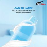 (Hộp 10 Cái) Bao cao su Powergra Feel X - Siêu mỏng, kéo dài, hương nhân sâm chính hãng 742465