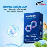 (Hộp 10 Cái) Bao cao su Powergra Feel X - Siêu mỏng, kéo dài, hương nhân sâm chính hãng 742465