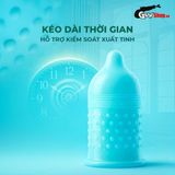 (Hộp 10 Cái) Bao cao su Powergra Promax - Gân sọc và điểm nổi, kéo dài, hương trái cây chính hãng 742464