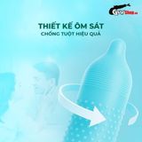 (Hộp 10 Cái) Bao cao su Powergra Promax - Gân sọc và điểm nổi, kéo dài, hương trái cây chính hãng 742464