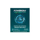 (Hộp 3 Cái) Bao cao su Powergra Promax - Gân sọc và điểm nổi, kéo dài, hương trái cây chính hãng 742463