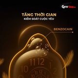 (Hộp 3 Cái) Bao cao su Powergra Ultrafit - Size 49mm, siêu mỏng, kéo dài, hương dâu chính hãng 742461