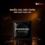 (Hộp 3 Cái) Bao cao su Powergra Ultrafit - Size 49mm, siêu mỏng, kéo dài, hương dâu chính hãng 742461