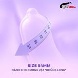 (Hộp 3 Cái) Bao cao su Powergra Maxfit - Size 54mm, siêu mỏng, kéo dài, hương dâu chính hãng 742459