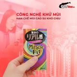 (Hộp 10 Cái) Bao cao su Sagami Six Fix V Miracle Fit - Thiết kế 3D ôm sát, siêu mỏng chính hãng 742458