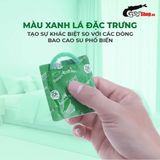 (Hộp 10 Cái) Bao cao su Sagami Xtreme Type E Green Box - Siêu điểm nổi, siêu mỏng chính hãng 742456
