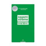 (Hộp 10 Cái) Bao cao su Sagami Xtreme Type E Green Box - Siêu điểm nổi, siêu mỏng chính hãng 742456
