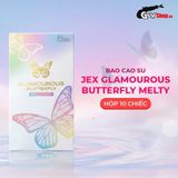 (Hộp 10 Cái) Bao cao su JEX Glamourous Butterfly Melty - Mỏng mịn, ôm sát, nhiều gel chính hãng 742443