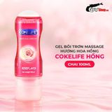 (Chai 100ml) Gel bôi trơn massage hương oa hồng Cokelife hồng chính hãng 742423