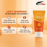 (Chai 50ml) Gel bôi trơn ấm nóng Lexy Warming chính hãng 742382