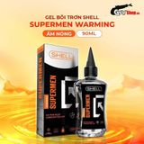 (Chai 90ml) Gel bôi trơn hậu môn ấm nóng Shell Supermen Warming chính hãng 742374