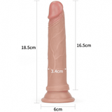 Dương Vật Giả Cao Cấp Siêu Mềm Dẻo Hít Tường Lovetoy 7.0 USA 633461