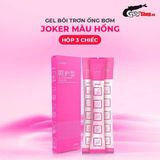 (Hộp 3 ống) Gel bôi trơn ống bơm Joker màu hồng - Hương hoa hồng, bảo vệ, dưỡng ẩm chính hãng 742322