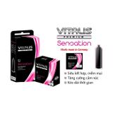 (Hộp 12 Cái) Bao cao su Vitalis Sensation nhiều gel, dành cho nam giới chính hãng 742247