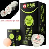 (Hộp 10 Cái Kèm 2 Viên Bi) Bao cao su viên bi dành cho nam giới chính hãng 742237