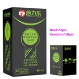 (Hộp 10 Cái Kèm 2 Viên Bi) Bao cao su viên bi dành cho nam giới chính hãng 742237