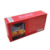 (Hộp 12 Cái) Bao Cao Su Sure Đỏ - Trơn Mịn Chính Hãng 742223