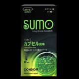 (Hộp 12 Cái)  Bao Cao Su Sumo Nhật Bản 4in1 Có Gai Chính Hãng 742216