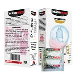 (Hộp 10 Cái) Bao cao su size 49mm Maxxmen Invisible 002, công nghệ NHẬT BẢN cực siêu mỏng NHIỀU GEL, hương hoa anh đào cho LGBT, Gay Chính Hãng 742204