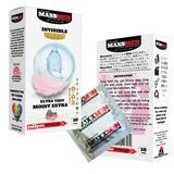 (Hộp 10 Cái) Bao cao su size 49mm Maxxmen Invisible 002, công nghệ NHẬT BẢN cực siêu mỏng NHIỀU GEL, hương hoa anh đào cho LGBT, Gay Chính Hãng 742204