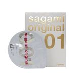 (2 Cái) Bao Cao Su Sagami Original 0.01 Siêu Mỏng Chính Hãng 742177