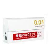 (5 Cái) Bao Cao Su Sagami Original 0.01 Siêu Mỏng Chính Hãng 742176